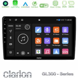 Clarion GL300 Series 4Core Android11 2+32GB Navigation Multimedia Tablet 9" Με Carplay & Android Auto Clarion GL300 Series 4Core Android11 2+32GB Navigation Multimedia Tablet 9" Με Carplay & Android Auto