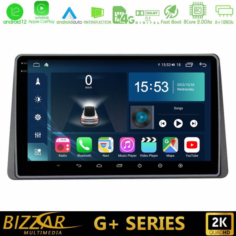 Bizzar G+ Series Dacia Duster 2019-> 8Core Android14 6+128GB Navigation Multimedia Tablet 10"