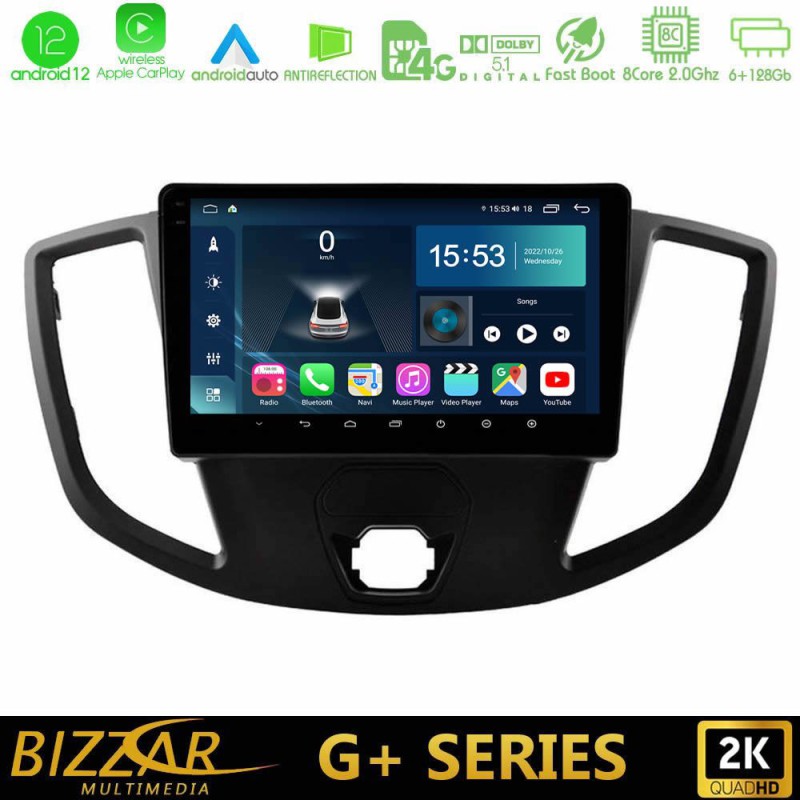 Bizzar G+ Series Ford Transit 2014-> 8Core Android14 6+128GB Navigation Multimedia Tablet 9" Bizzar G+ Series Ford Transit 2014-> 8Core Android14 6+128GB Navigation Multimedia Tablet 9"