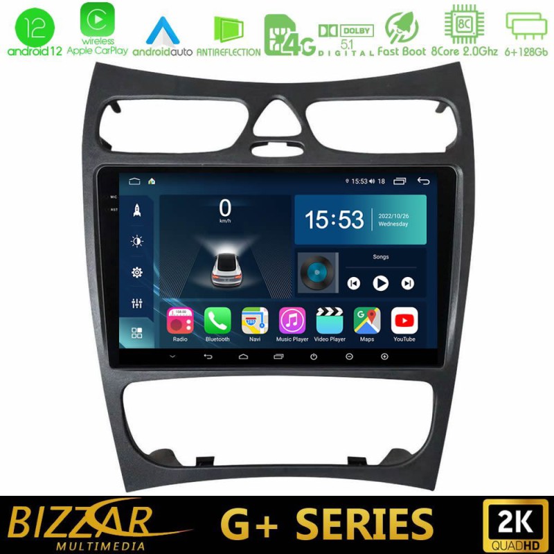 Bizzar G+ Series Mercedes CLK Class W209 2000-2004 8Core Android14 6+128GB Navigation Multimedia Tablet 9" Bizzar G+ Series Mercedes CLK Class W209 2000-2004 8Core Android14 6+128GB Navigation Multimedia Tablet 9"