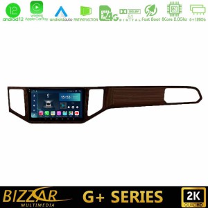 Bizzar G+ Series VW Sportsvan 2014-2020 8Core Android14 6+128GB Navigation Multimedia Tablet 9" (Ξύλινη απόχρωση)