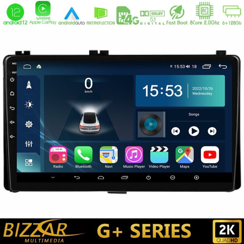 Bizzar G+ Series Toyota Corolla 2017-2019, Auris 2016-2019 8core Android14 6+128GB Navigation Multimedia Tablet 9" Bizzar G+ Series Toyota Corolla 2017-2019, Auris 2016-2019 8core Android14 6+128GB Navigation Multimedia Tablet 9"