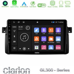 Clarion GL300 Series 4Core Android11 2+32GB BMW E46 Navigation Multimedia Tablet 9" Με Carplay & Android Auto Clarion GL300 Series 4Core Android11 2+32GB BMW E46 Navigation Multimedia Tablet 9" Με Carplay & Android Auto