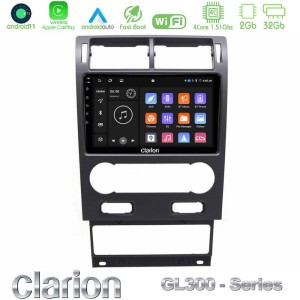 Clarion GL300 Series 4Core Android11 2+32GB Ford Mondeo 2004-2007 Navigation Multimedia Tablet 9" Με Carplay & Android Auto