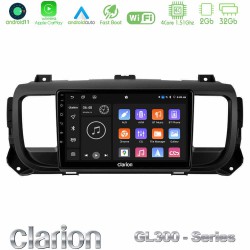 Clarion GL300 Series 4Core Android11 2+32GB Citroen/Peugeot/Opel/Toyota Navigation Multimedia Tablet 9" Με Carplay & Android Auto Clarion GL300 Series 4Core Android11 2+32GB Citroen/Peugeot/Opel/Toyota Navigation Multimedia Tablet 9" Με Carplay & Android Auto