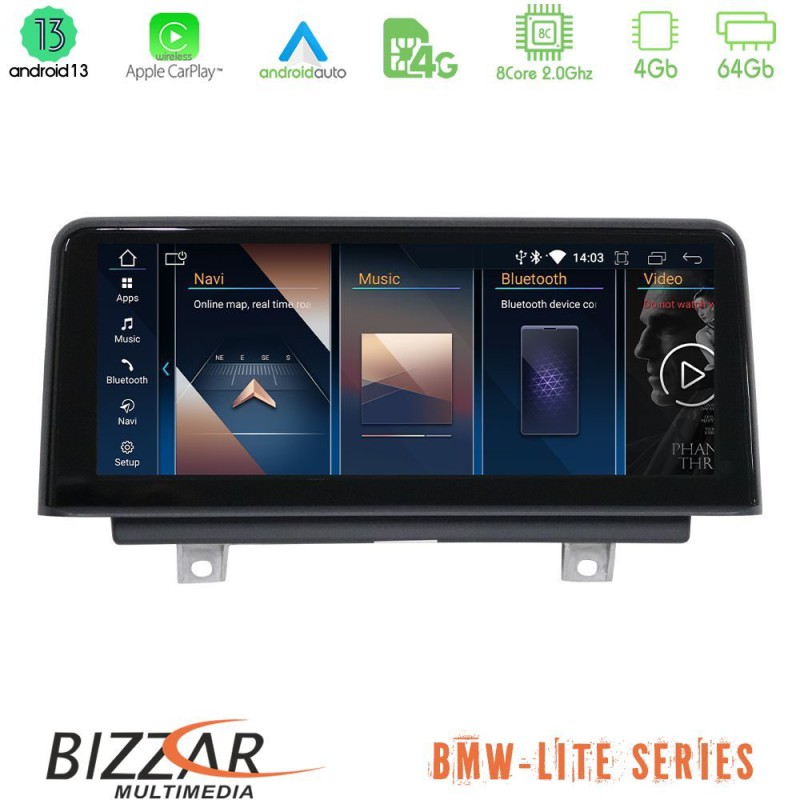 Bizzar Lite Series BMW 3er/4er (F30/F32) 2017-> Android13 8Core (4+64GB) Navigation Multimedia 10.25" HD Bizzar Lite Series BMW 3er/4er (F30/F32) 2017-> Android13 8Core (4+64GB) Navigation Multimedia 10.25" HD