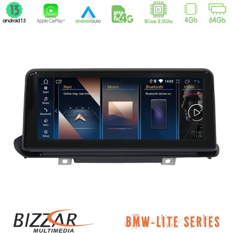 Bizzar Lite Series BMW X5 & X6 Series F15/F16 NBT Android13 8Core (4+64GB) Navigation Multimedia 10.25" HD