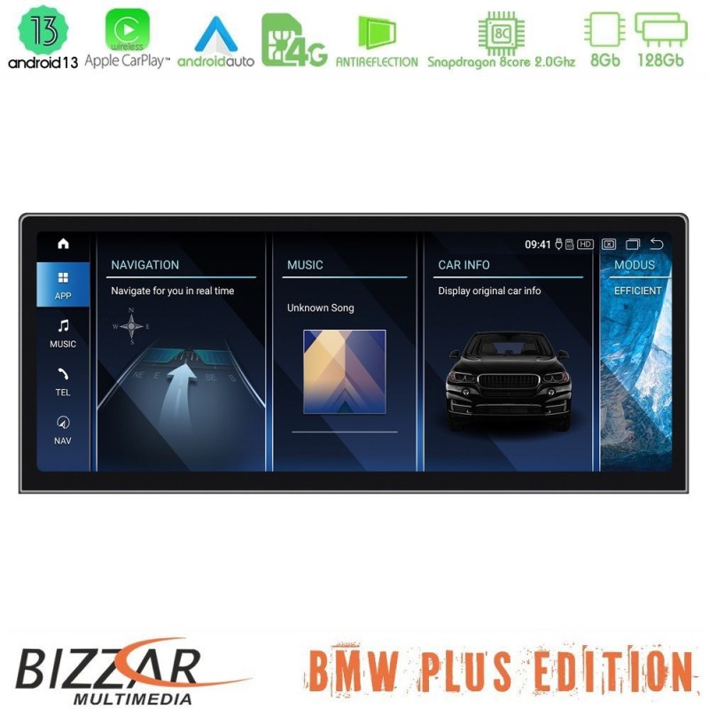 Bizzar Plus Edition BMW i3 2013-2017 Android13 (8+128GB) Navigation Multimedia 12.3" Slim HD Black Panel Bizzar Plus Edition BMW i3 2013-2017 Android13 (8+128GB) Navigation Multimedia 12.3" Slim HD Black Panel