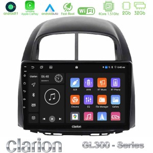Clarion GL300 Series 4Core Android11 2+32GB Daihatsu Sirion/Subaru Justy Navigation Multimedia Tablet 10" Με Carplay & Android Auto