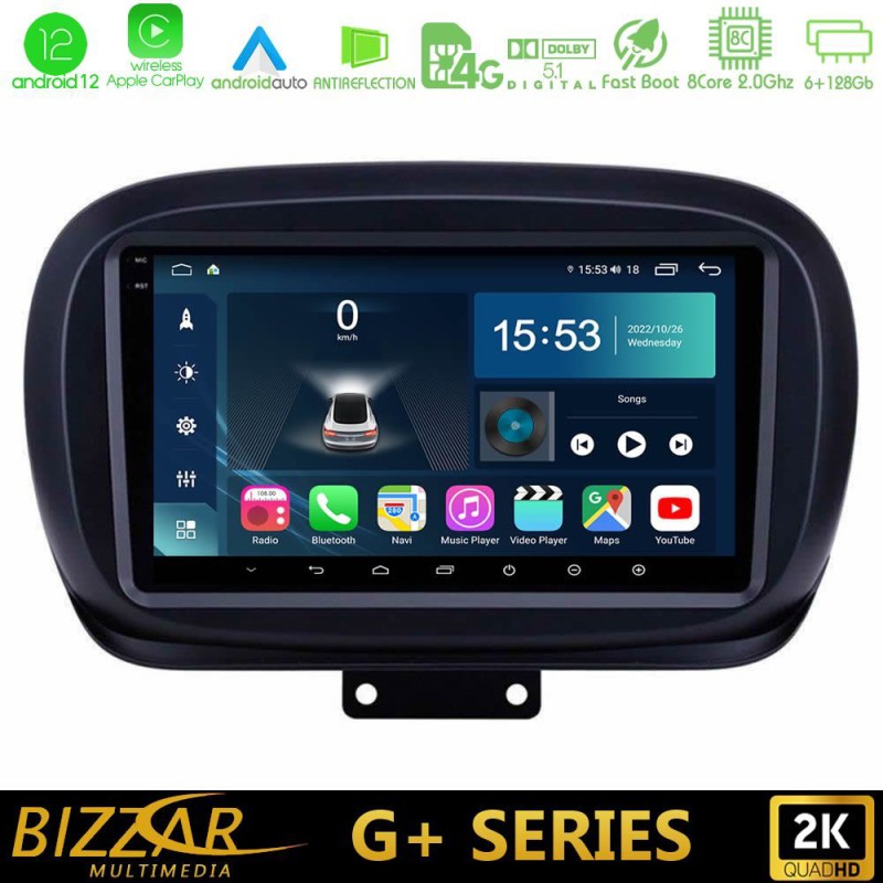 Bizzar G+ Series Fiat 500X 8core Android14 6+128GB Navigation Multimedia Tablet 9" Bizzar G+ Series Fiat 500X 8core Android14 6+128GB Navigation Multimedia Tablet 9"