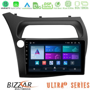 Bizzar Ultra Series Honda CiviC Hatchback 2006-2011 8core Android13 8+128GB Navigation Multimedia Tablet 9"