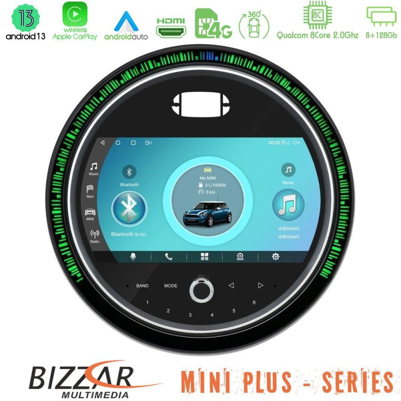 Bizzar OEM Mini Cooper F56 8core Android13 8+128GB Navigation Multimedia System 9" (New 2024 Style) Bizzar OEM Mini Cooper F56 8core Android13 8+128GB Navigation Multimedia System 9" (New 2024 Style)