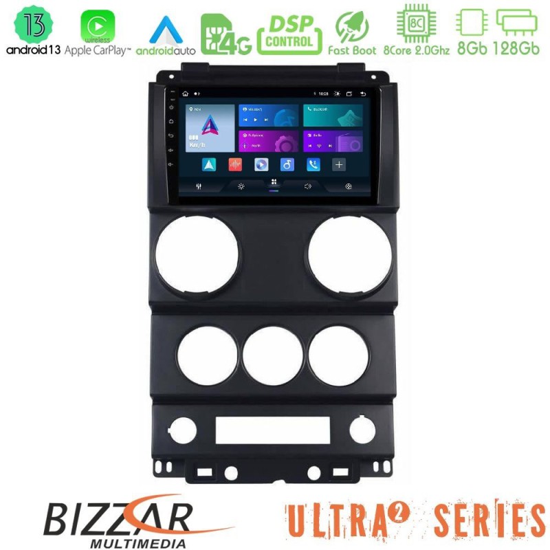 Bizzar Ultra Series Jeep Wrangler 2008-2010 8core Android13 8+128GB Navigation Multimedia Tablet 9" Bizzar Ultra Series Jeep Wrangler 2008-2010 8core Android13 8+128GB Navigation Multimedia Tablet 9"