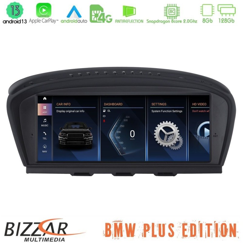 Bizzar Plus Edition BMW 3er/5er/6er (E90/E60/E63) Android13 8Core (8+128GB) Navigation Multimedia 8.8" Anti-reflection