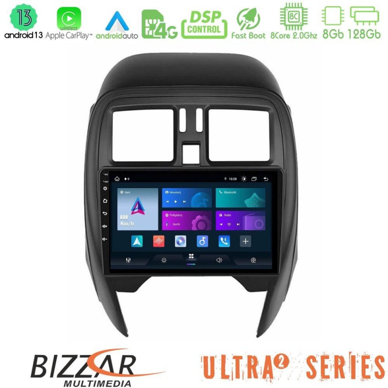 Bizzar Ultra Series Nissan Micra 2013-2016 8core Android13 8+128GB Navigation Multimedia Tablet 9" Bizzar Ultra Series Nissan Micra 2013-2016 8core Android13 8+128GB Navigation Multimedia Tablet 9"
