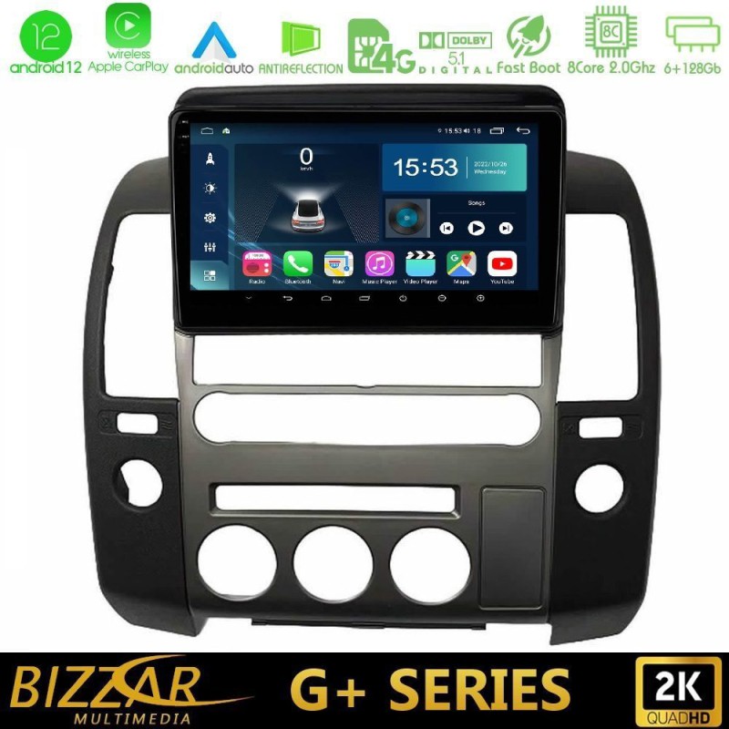 Bizzar G+ Series Nissan Navara / Pathfinder 2006-2012 (με εργ.οθόνη) 8core Android14 6+128GB Navigation Multimedia Tablet 9" Bizzar G+ Series Nissan Navara / Pathfinder 2006-2012 (με εργ.οθόνη) 8core Android14 6+128GB Navigation Multimedia Tablet 9"