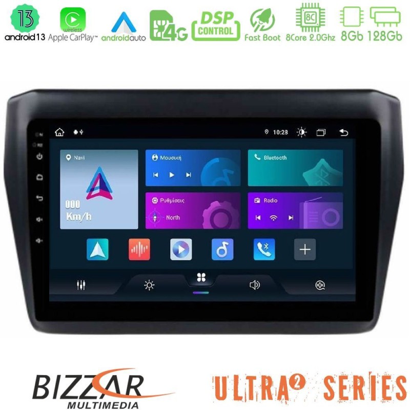 Bizzar Ultra Series Suzuki Swift 2017-2023 8core Android13 8+128GB Navigation Multimedia Tablet 9" Bizzar Ultra Series Suzuki Swift 2017-2023 8core Android13 8+128GB Navigation Multimedia Tablet 9"