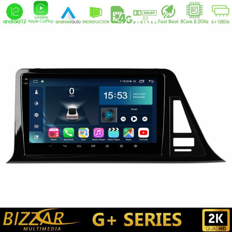 Bizzar G+ Series Toyota CH-R (Χωρίς Εργ.Οθόνη) 8core Android14 6+128GB Navigation Multimedia Tablet 9" Bizzar G+ Series Toyota CH-R (Χωρίς Εργ.Οθόνη) 8core Android14 6+128GB Navigation Multimedia Tablet 9"