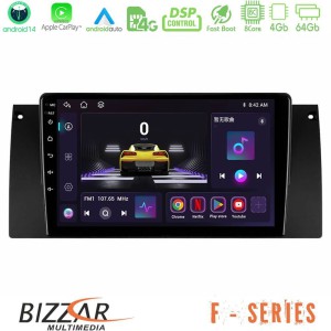 Bizzar F Series 8Core Android14 4+64GB  BMW 5 Series  (E39) / X5 (E53) Navigation Multimedia Tablet 9" Με Carplay & Android Auto
