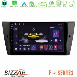 Bizzar F Series 8Core Android14 4+64GB  BMW 3 Series  2006-2011 Navigation Multimedia Tablet 9" Με Carplay & Android Auto