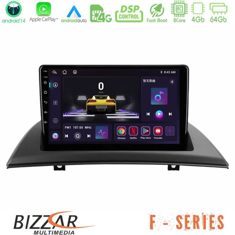 Bizzar F Series 8Core Android14 4+64GB BMW E83 Navigation Multimedia Tablet 9" Με Carplay & Android Auto Bizzar F Series 8Core Android14 4+64GB BMW E83 Navigation Multimedia Tablet 9" Με Carplay & Android Auto