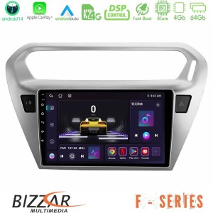 Bizzar F Series 8Core Android14 4+64GB  Citroën C-Elysée / Peugeot 301 Navigation Multimedia Tablet 9" Με Carplay & Android Auto