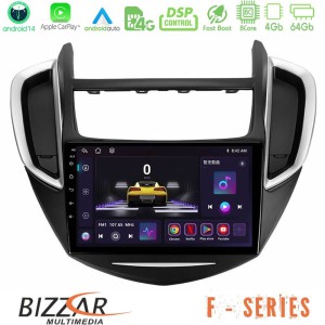 Bizzar F Series 8Core Android14 4+64GB  Chevrolet Trax 2013-2020 Navigation Multimedia Tablet 9" Με Carplay & Android Auto