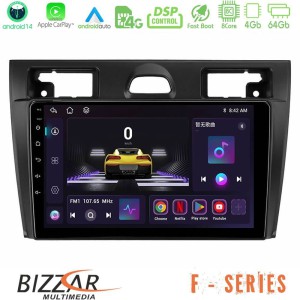 Bizzar F Series 8Core Android14 4+64GB  Ford Fiesta/Fusion Navigation Multimedia Tablet 9" Με Carplay & Android Auto