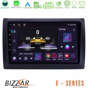 Bizzar F Series 8Core Android14 4+64GB  Fiat Stilo Navigation Multimedia Tablet 9" Με Carplay & Android Auto