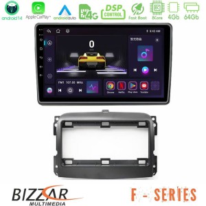 Bizzar F Series 8Core Android14 4+64GB  Fiat 500L Navigation Multimedia Tablet 10" Με Carplay & Android Auto