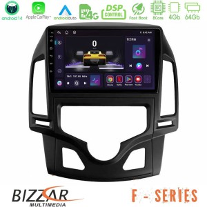 Bizzar F Series 8Core Android14 4+64GB  Hyundai i30 2007-2012 Auto A/C Navigation Multimedia Tablet 9" Με Carplay & Android Auto