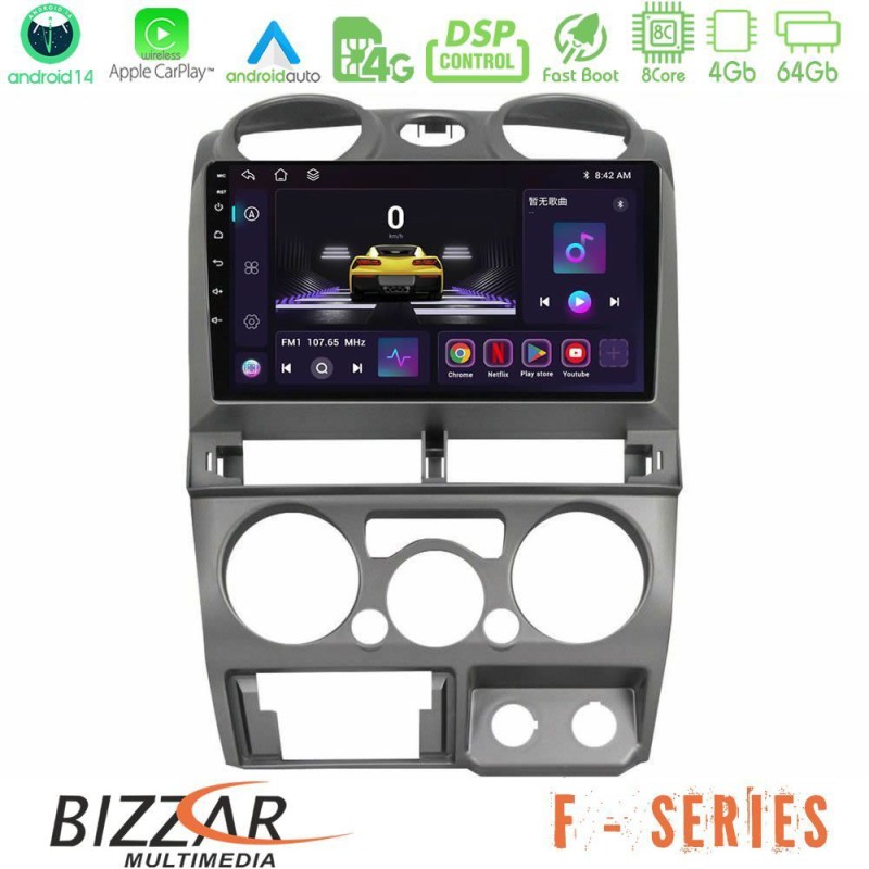 Bizzar F Series 8Core Android14 4+64GB  Isuzu D-Max 2007-2011 Navigation Multimedia Tablet 9" Με Carplay & Android Auto