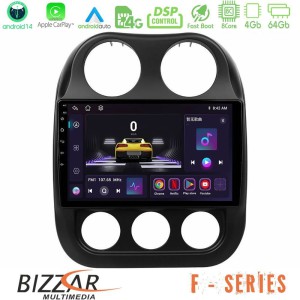 Bizzar F Series 8Core Android14 4+64GB  Jeep Compass 2012-2016 Navigation Multimedia Tablet 9" Με Carplay & Android Auto