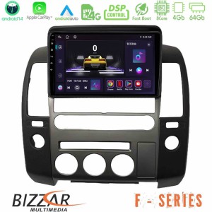 Bizzar F Series 8Core Android14 4+64GB   Nissan Navara D40 2006-2012 (με εργ.οθόνη) Navigation Multimedia Tablet 9" Με Carplay & Android Auto