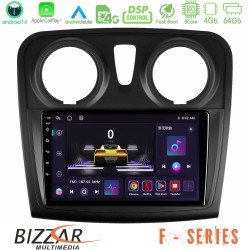 Bizzar F Series 8Core Android14 4+64GB     Dacia Dokker 2014-2021 Navigation Multimedia Tablet 9"  Με Carplay & Android Auto