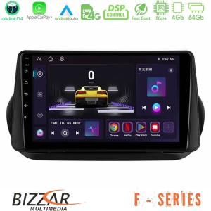 Bizzar F Series 8Core Android14 4+64GB  Fiat Fiorino/Citroen Nemo/Peugeot Bipper Navigation Multimedia Tablet 10" Με Carplay & Android Auto