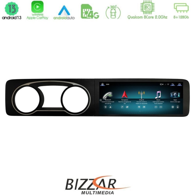 Bizzar Plus Edition Mercedes E Class (W213) NTG5 Android13 (8+128GB) Navigation Multimedia 12.3"