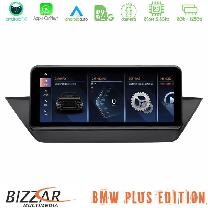 Bizzar Plus Edition BMW X1 E84 (χωρίς εργ.οθόνη) Android14 (8+128GB) Navigation Multimedia 10.25" HD Anti-reflection Bizzar Plus Edition BMW X1 E84 (χωρίς εργ.οθόνη) Android14 (8+128GB) Navigation Multimedia 10.25" HD Anti-reflection