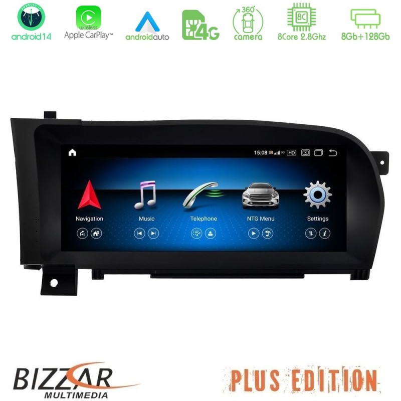 Bizzar Plus Edition Mercedes Android 14 (8+128GB) 8core Mercedes S Class (W221) Navigation Multimedia station Bizzar Plus Edition Mercedes Android 14 (8+128GB) 8core Mercedes S Class (W221) Navigation Multimedia station