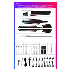 Ατμοσφαιρικός Φωτισμός Porsche Panamera (970) 2010-2016 OEM Ambient Light Full Kit