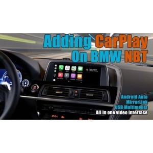 BMW NBT-EVO Wireless CarPlay | Android Auto Interface | Camera In | HDMI in