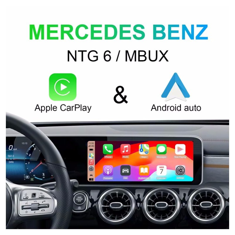 Mercedes MBUX/NTG6 Wireless CarPlay | Android Auto Interface | Camera In | HDMI in Mercedes MBUX/NTG6 Wireless CarPlay | Android Auto Interface | Camera In | HDMI in