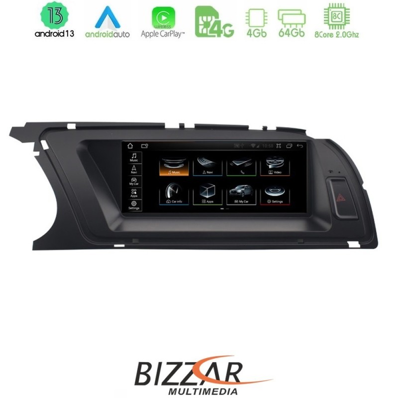Bizzar Lite Edition Audi A4 (B8.5) 2013-2015 (με MMI3G) Android13 8Core (4+64GB) Navigation Multimedia 8.8" Bizzar Lite Edition Audi A4 (B8.5) 2013-2015 (με MMI3G) Android13 8Core (4+64GB) Navigation Multimedia 8.8"