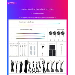 Ατμοσφαιρικός Φωτισμός Audi Q2 (GA) 2019-2024 OEM Ambient Light Full Kit