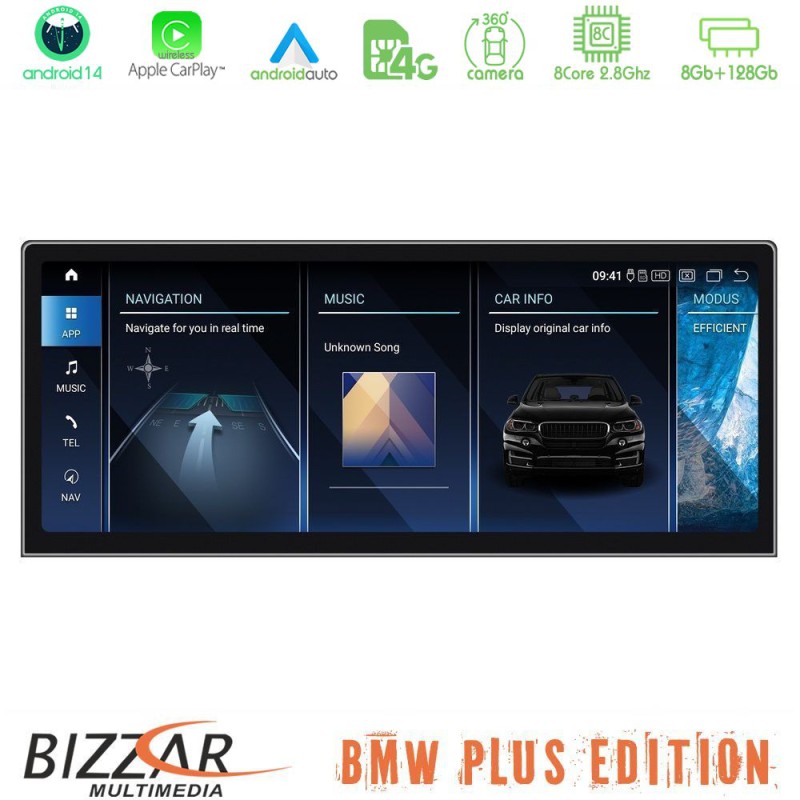 Bizzar Plus Edition BMW i3 2018-> Android14 8Core (8+128GB) Navigation Multimedia 12.3" Slim HD Anti-reflection Bizzar Plus Edition BMW i3 2018-> Android14 8Core (8+128GB) Navigation Multimedia 12.3" Slim HD Anti-reflection