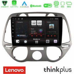Lenovo Thinkplus Series 4Core Android15 2+32GB  Hyundai i20 2009-2012 Manual A/C Navigation Multimedia Tablet 9" Με Carplay & Android Auto