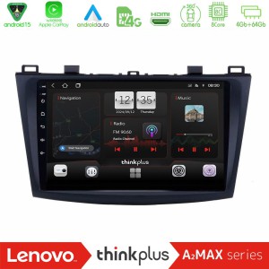 Lenovo Thinkplus A2MAX Series 8Core Android15 4+64GB  Mazda 3 2009-2014 Navigation Multimedia Tablet 9"