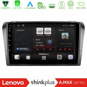 Lenovo Thinkplus A2MAX Series 8Core Android15 4+64GB  Mazda 3 2004-2009 Navigation Multimedia Tablet 9"