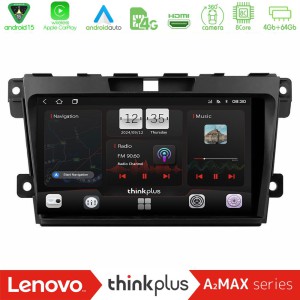 Lenovo Thinkplus A2MAX Series 8Core Android15 4+64GB  Mazda CX-7 2007-2011 Navigation Multimedia Tablet 9"