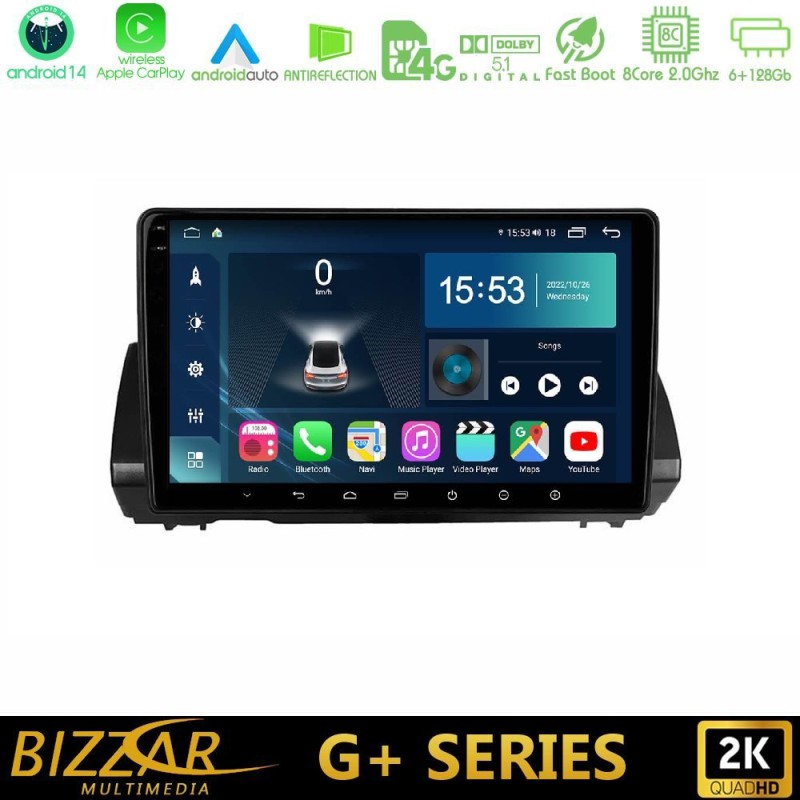 Bizzar G+ Series Dacia Sandero/Logan/Jogger 2022-> 8core Android14 6+128GB Navigation Multimedia Tablet 9" Bizzar G+ Series Dacia Sandero/Logan/Jogger 2022-> 8core Android14 6+128GB Navigation Multimedia Tablet 9"